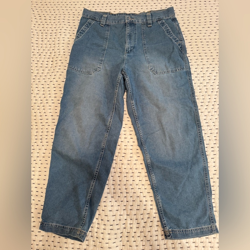 Old Navy High Waisted OG Chino Medium Wash Jean Pant | L